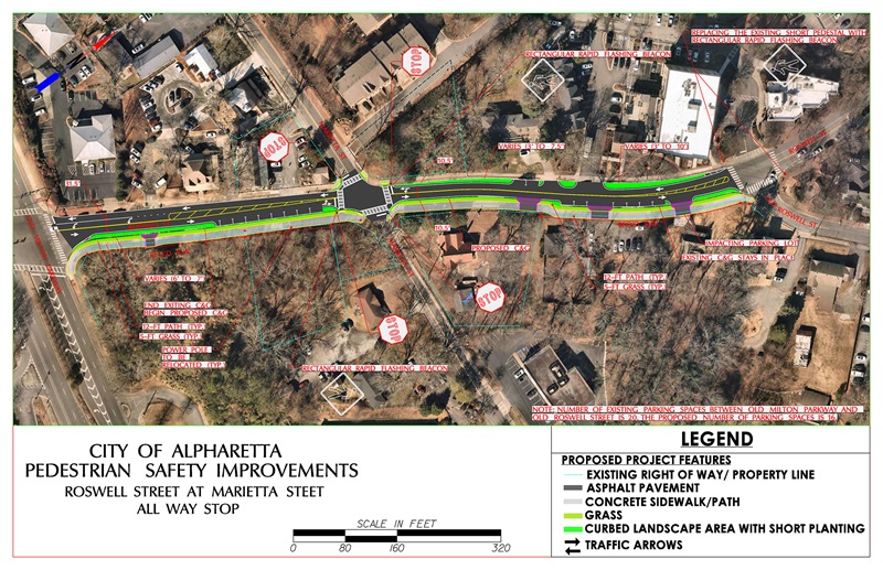 Roswell at Marietta Street Impvoements